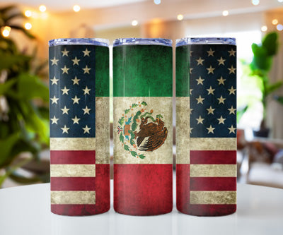 AMERICAN MEXICAN FLAG COMBO