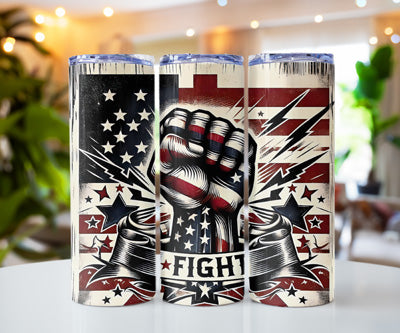 FIGHT AMERICAN FLAG FIST