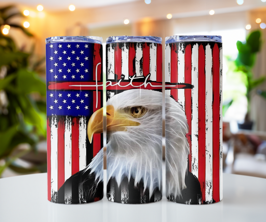 Eagle American Flag Faith