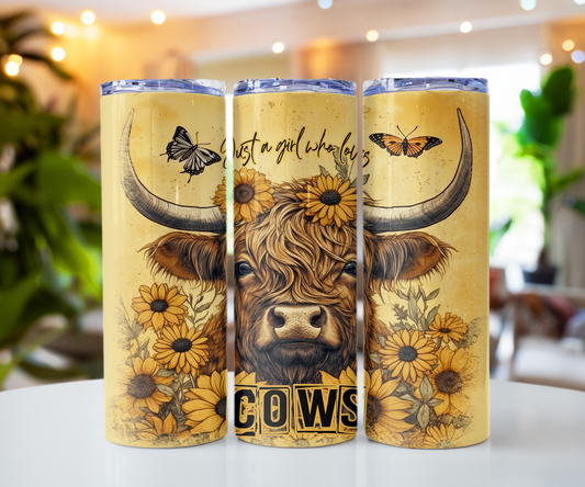 Yellow Sunflower Cow